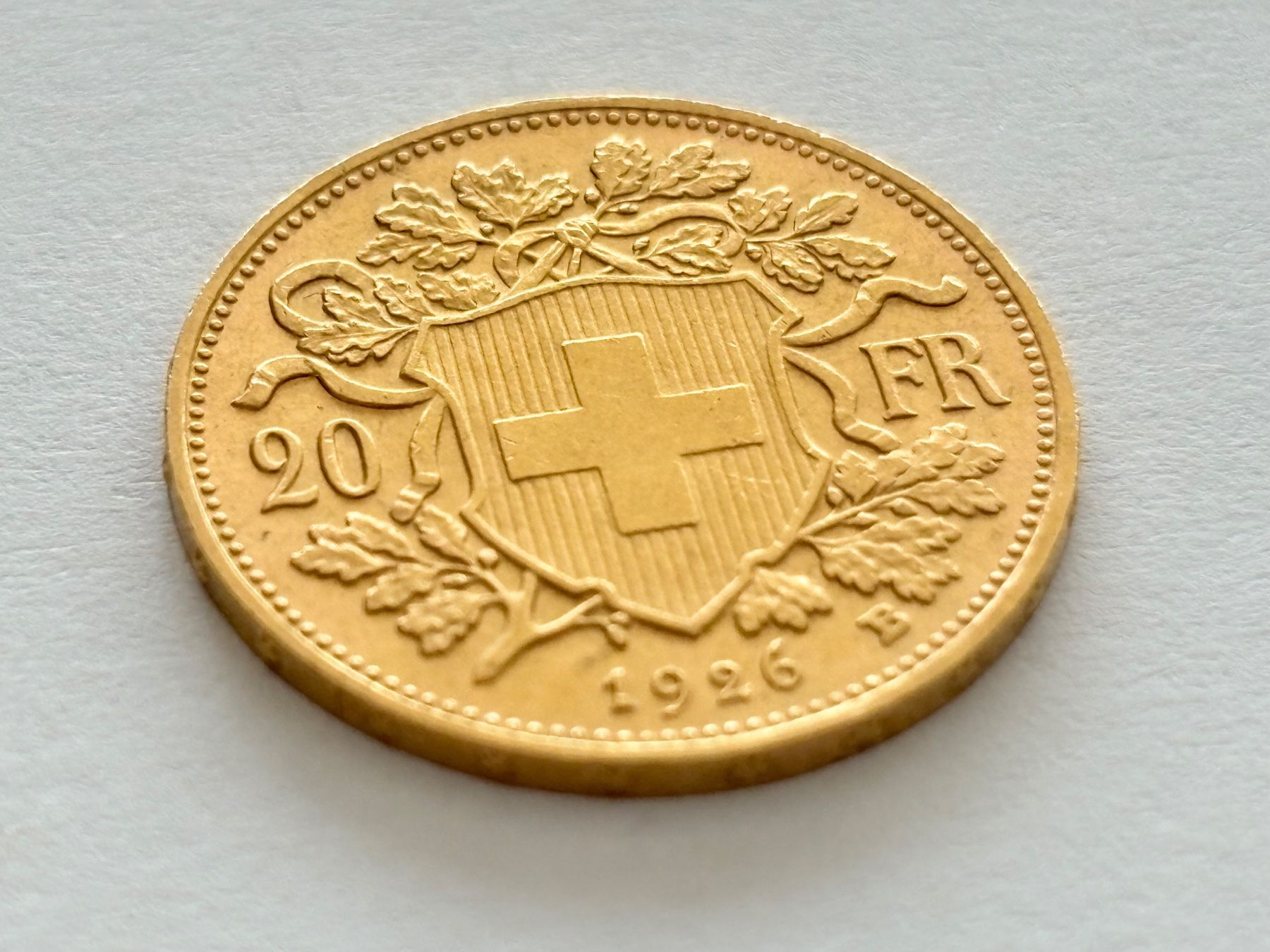 Goldvreneli 1926 Rückseite